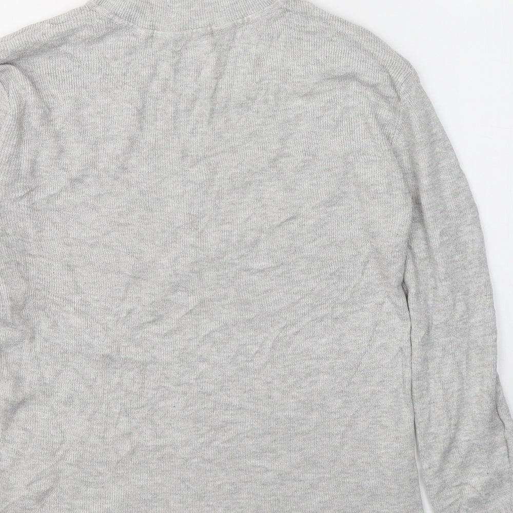 Primark Womens Grey Roll Neck  Viscose Pullover Jumper Size M