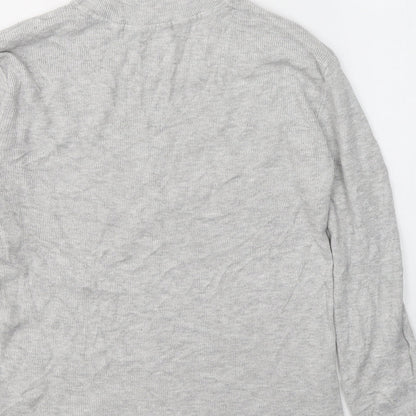 Primark Womens Grey Roll Neck  Viscose Pullover Jumper Size M