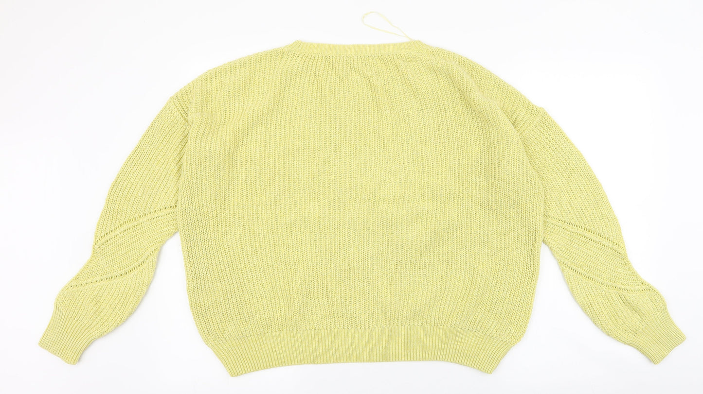 Womens UK Size S NEXT Green Pullover Jumper