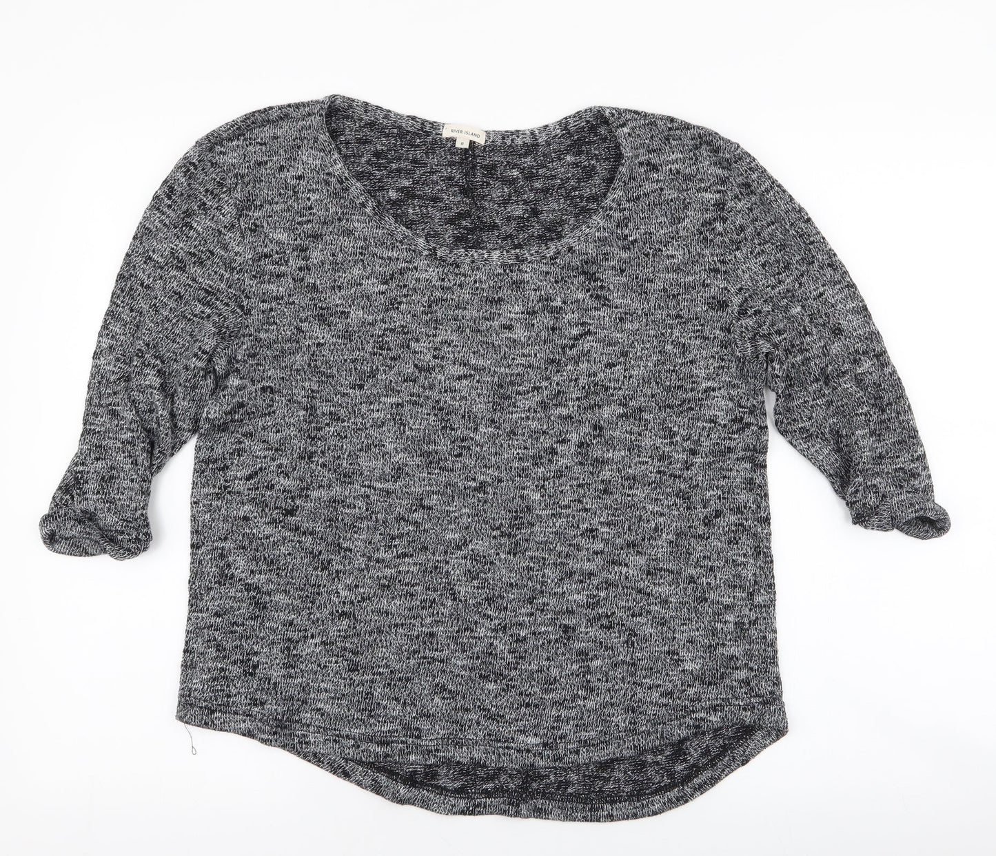 Womens UK Size 8 River Island Grey Pullover Jumper
