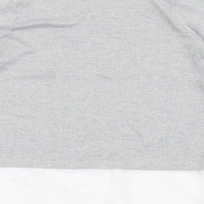 F&F Girls Grey Round Neck  Polyester Pullover Jumper Size 11-12 Years  Pullover - chiffon bottom