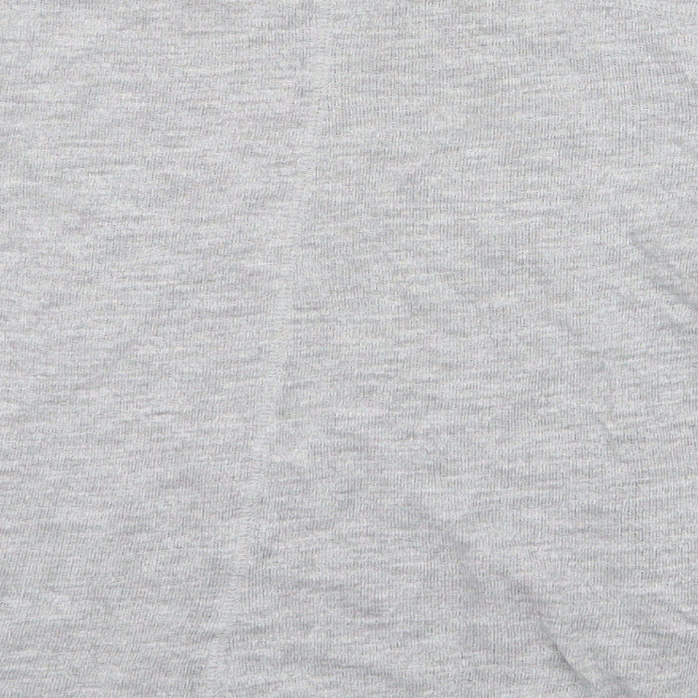 Only Womens Grey Round Neck  Cotton Pullover Jumper Size S