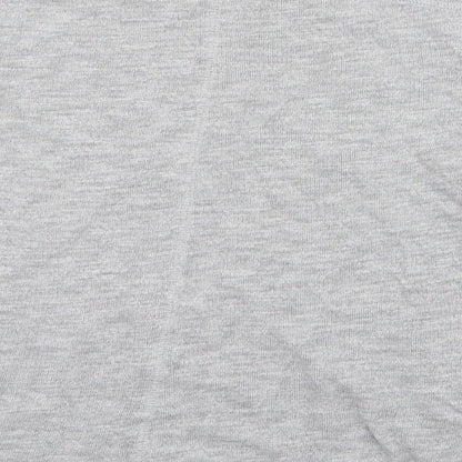 Only Womens Grey Round Neck  Cotton Pullover Jumper Size S