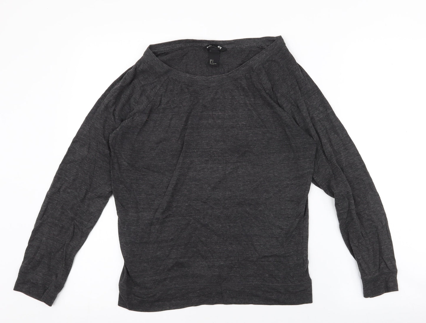 Womens UK Size S H&M Grey Pullover Sweatshirt