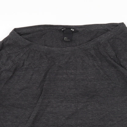 Womens UK Size S H&M Grey Pullover Sweatshirt