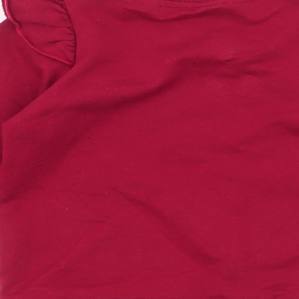 SheIn Girls Red  Polyester Pullover Sweatshirt Size 3 Years  Pullover - little miss sassy pants