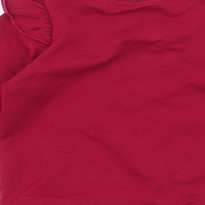 SheIn Girls Red  Polyester Pullover Sweatshirt Size 3 Years  Pullover - little miss sassy pants