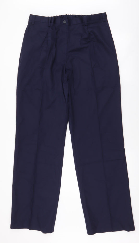 Tailored Image Mens Blue  Polyester Trousers  Size 33 in L32 in Regular Zip