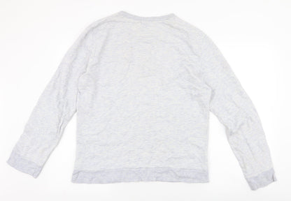 Topman Mens Grey  Cotton Pullover Sweatshirt Size L   - Brooklyn