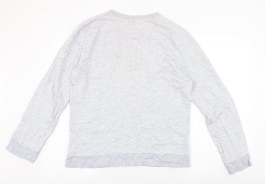 Topman Mens Grey  Cotton Pullover Sweatshirt Size L   - Brooklyn