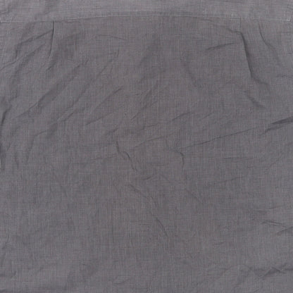 F&F Mens Grey  Polyester  Button-Up Size M Collared Button