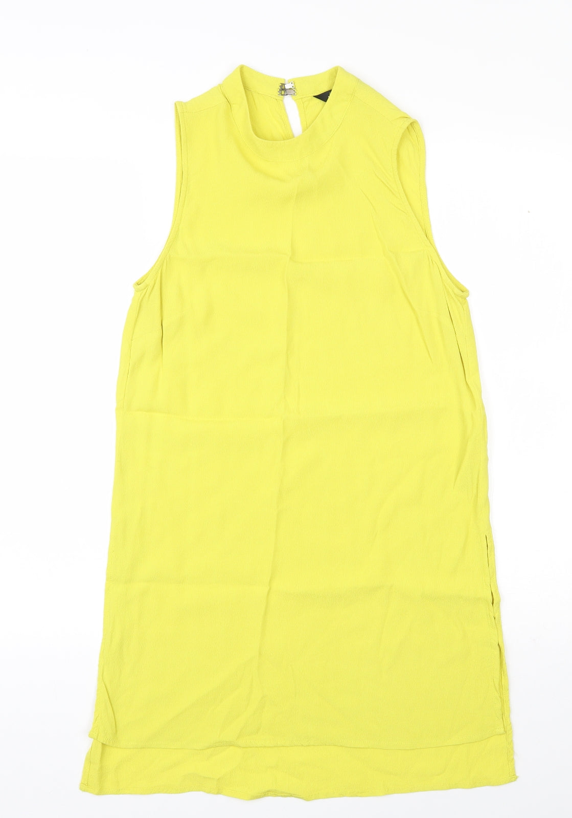 Womens UK Size 10 New Look Yellow Basic Blouse