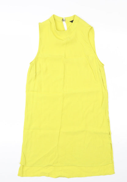 Womens UK Size 10 New Look Yellow Basic Blouse