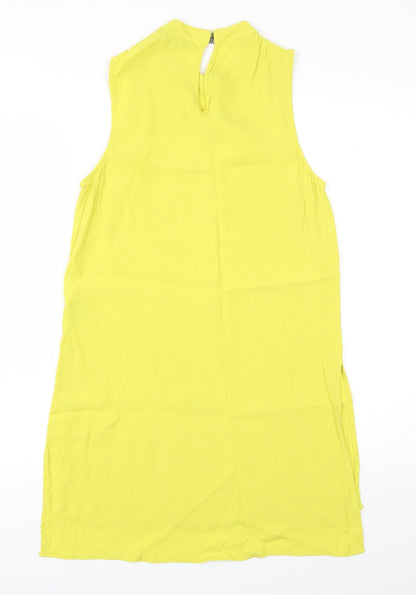 Womens UK Size 10 New Look Yellow Basic Blouse