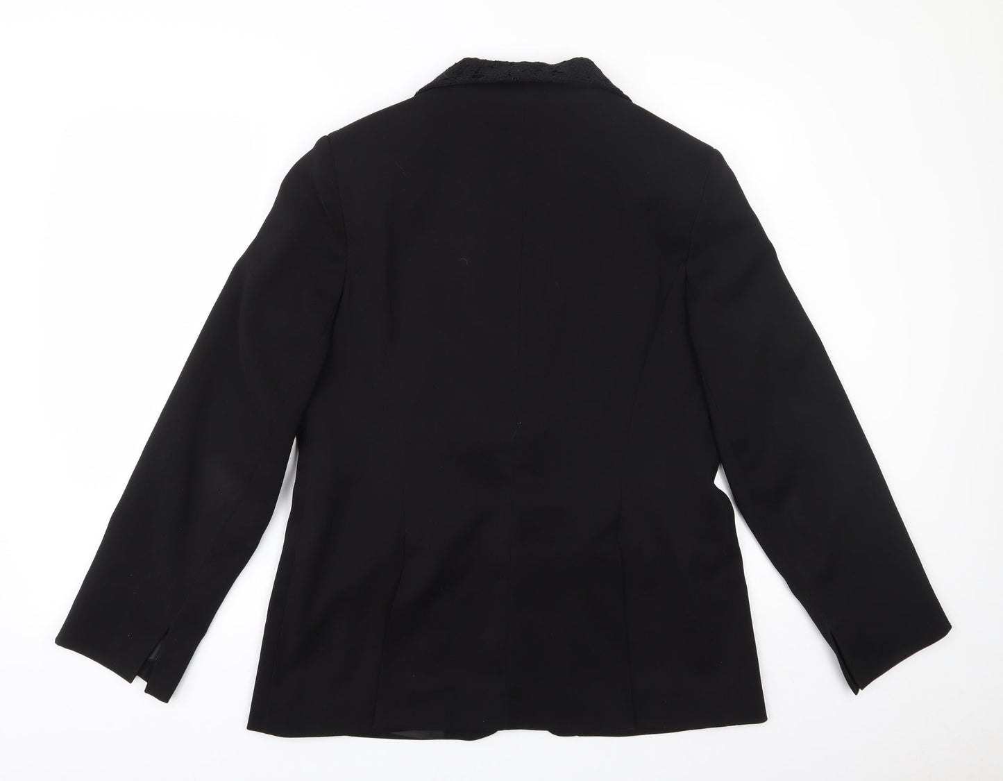 Womens UK Size 14 AMARANTO Regular Black Suit Jacket