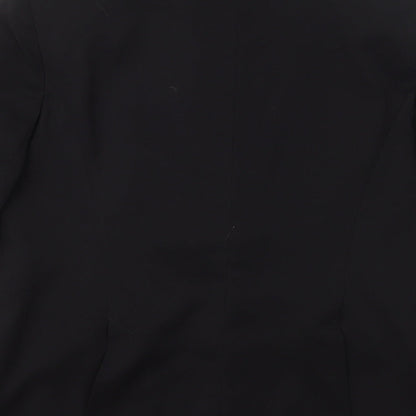 Womens UK Size 14 AMARANTO Regular Black Suit Jacket