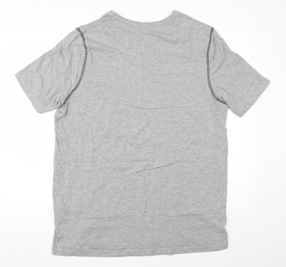 Livergy Mens Grey  Cotton  T-Shirt Size XL Round Neck