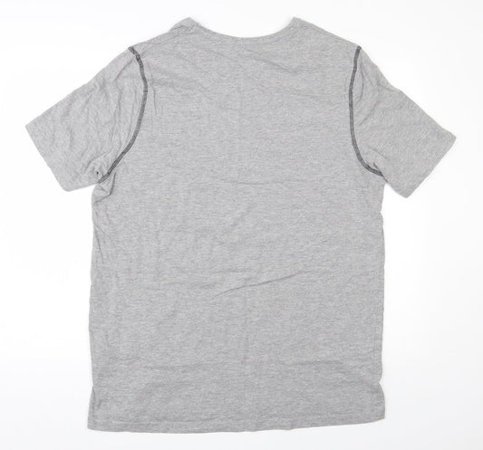 Livergy Mens Grey  Cotton  T-Shirt Size XL Round Neck
