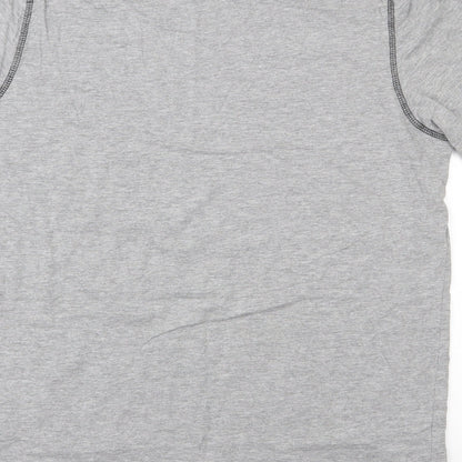 Livergy Mens Grey  Cotton  T-Shirt Size XL Round Neck