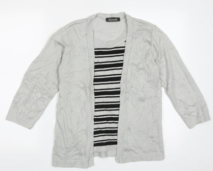 Womens UK Size M Alexara Grey Pullover Jumper