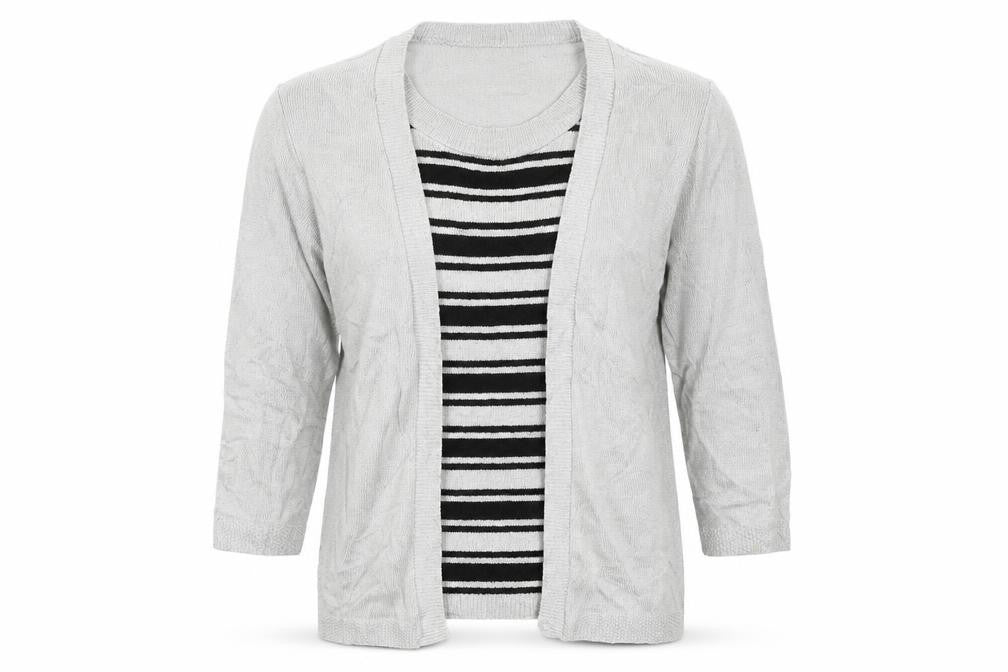 Womens UK Size M Alexara Grey Pullover Jumper