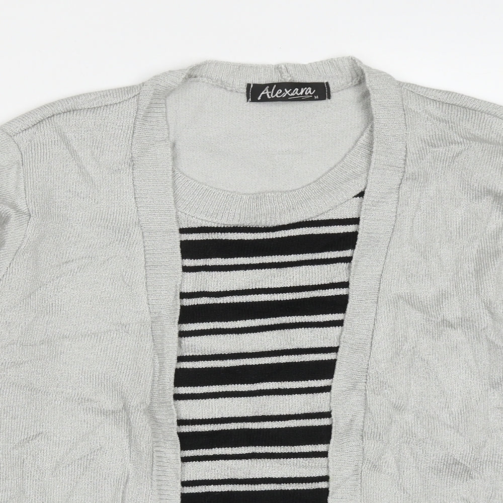 Womens UK Size M Alexara Grey Pullover Jumper