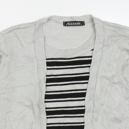 Womens UK Size M Alexara Grey Pullover Jumper