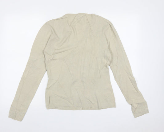 Womens UK Size 14 Wallis Beige Cardigan Jumper