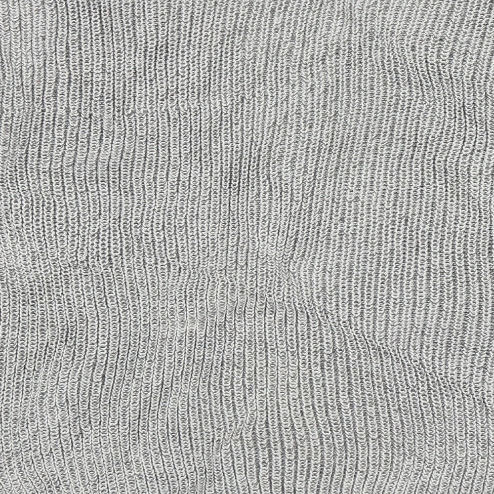 Primark Womens Grey V-Neck  Acrylic Pullover Jumper Size M