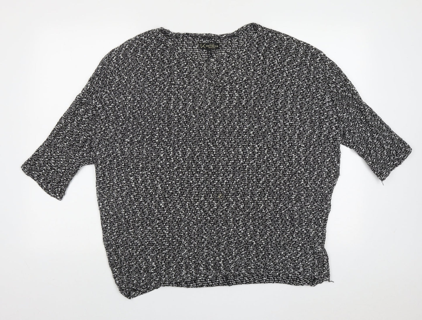 Womens UK Size 14 New Look Black Pullover Jumper