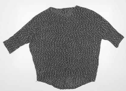 Womens UK Size 14 New Look Black Pullover Jumper
