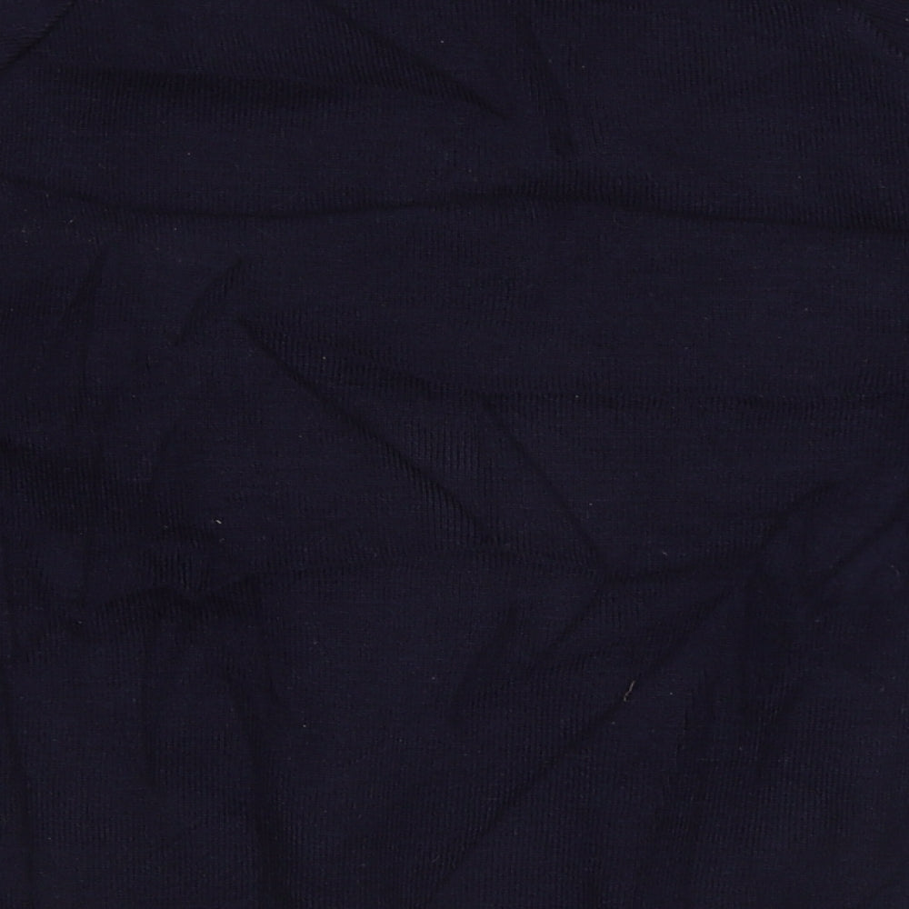 Rowlinson Courtelle Mens Blue V-Neck  Acrylic Pullover Jumper Size S