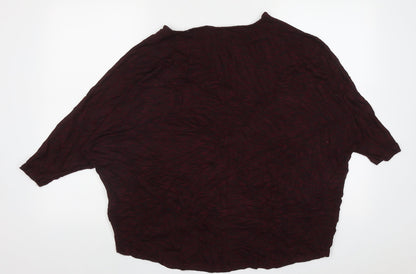 Womens UK Size L New Look Purple Pullover Jumper