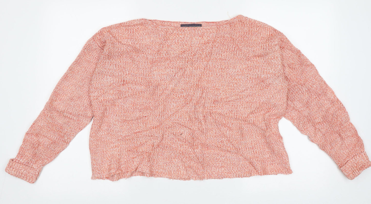 Womens UK Size M Marks and Spencer Pink Pullover Jumper
