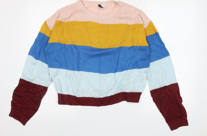 Womens UK Size S H&M Multicoloured Pullover Jumper