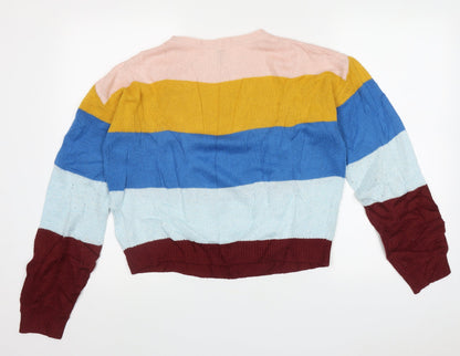 Womens UK Size S H&M Multicoloured Pullover Jumper