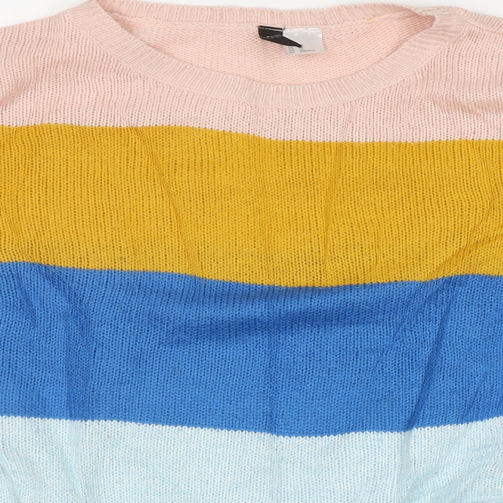 Womens UK Size S H&M Multicoloured Pullover Jumper