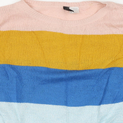 Womens UK Size S H&M Multicoloured Pullover Jumper