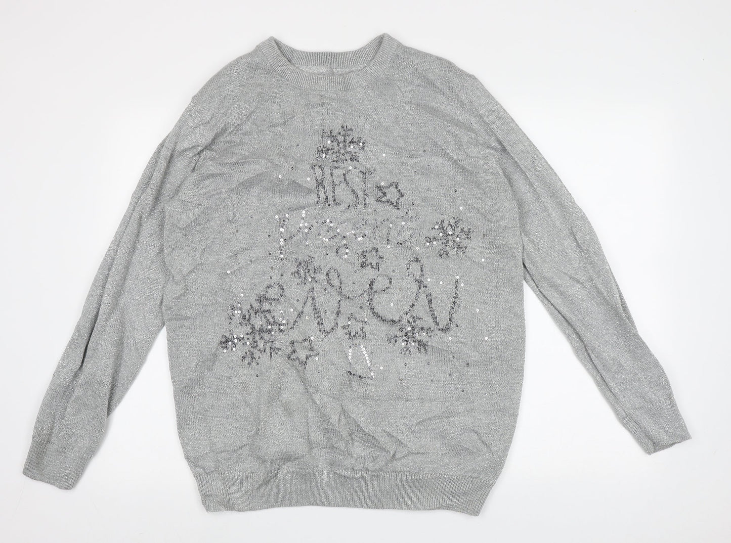 Womens UK Size L Blooming Marvellous Grey Pullover Jumper