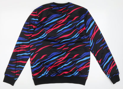 Project Paris Womens Multicoloured Crew Neck Geometric Polyester Pullover Jumper Size S