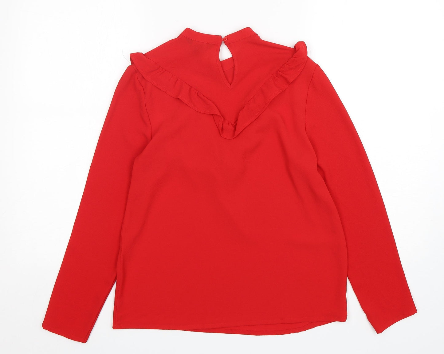 Womens UK Size 8 New Look Red Basic Blouse