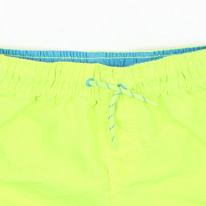 Primark Boys Green  Polyester Bermuda Shorts Size 3-4 Years  Regular Drawstring - Swim Shorts