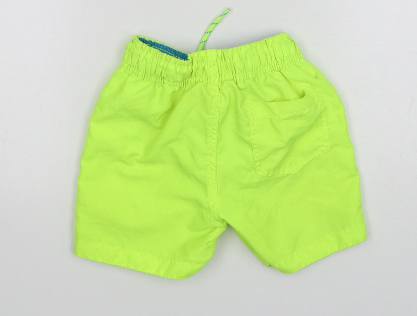 Primark Boys Green  Polyester Bermuda Shorts Size 3-4 Years  Regular Drawstring - Swim Shorts