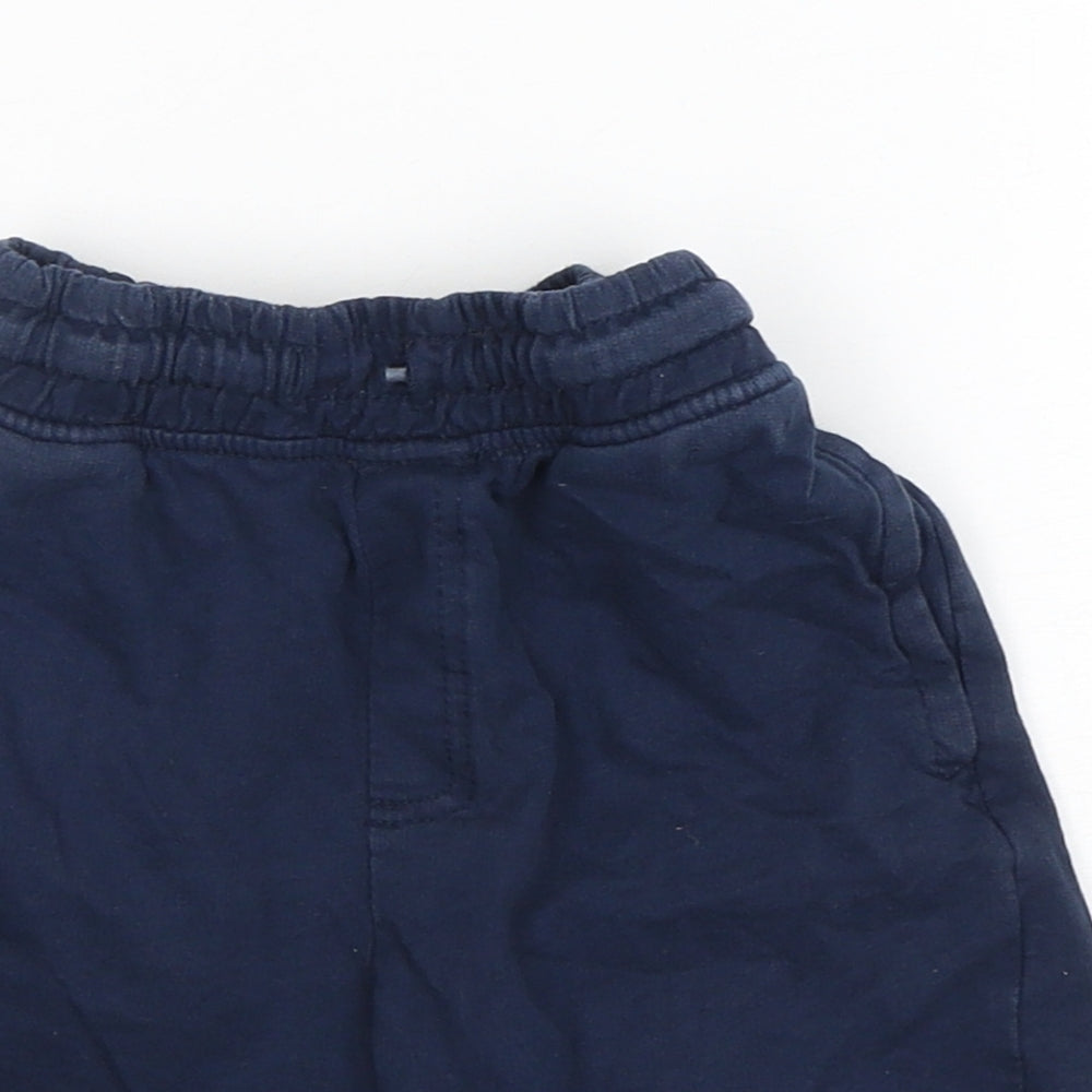 Pep & Co Boys Blue  Cotton Sweat Shorts Size 5-6 Years  Regular Drawstring