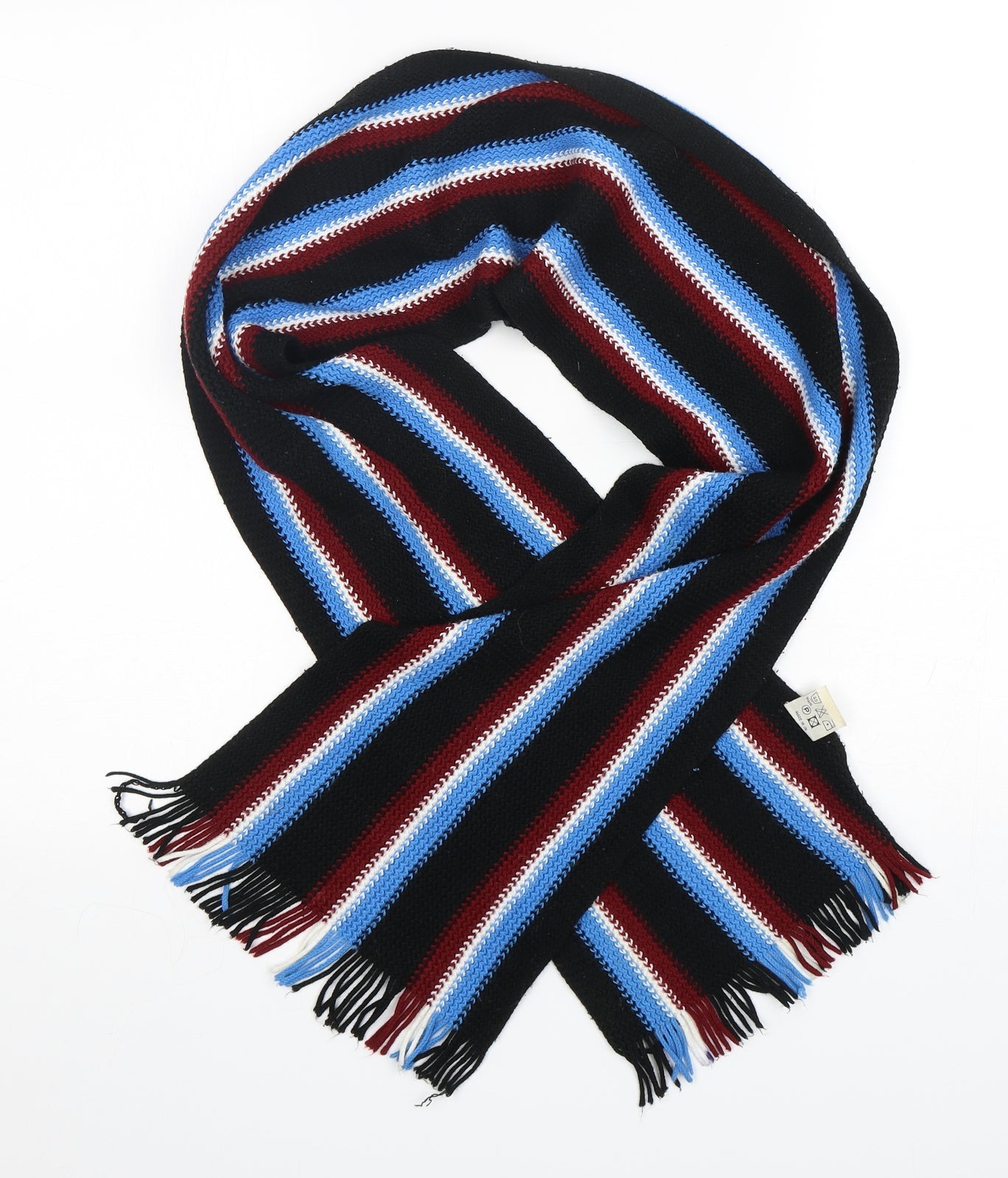 D.L Sells Unisex Multicoloured Striped Acrylic  Scarf