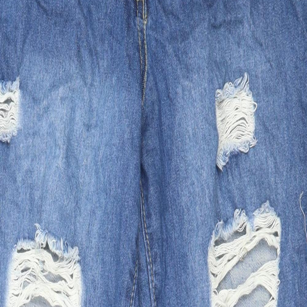 Parsian Womens Blue  Cotton Straight Jeans Size 6 L28 in Regular