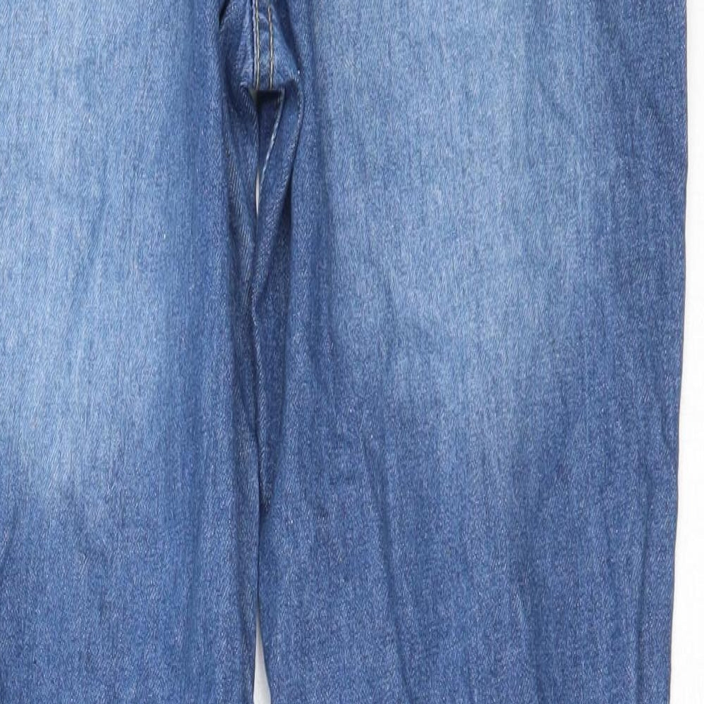 Parsian Womens Blue  Cotton Straight Jeans Size 6 L28 in Regular