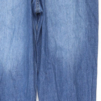 Parsian Womens Blue  Cotton Straight Jeans Size 6 L28 in Regular