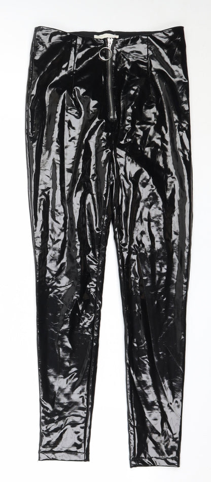Vera & Lucy Womens Black  Polyester Capri Leggings Size S L27 in