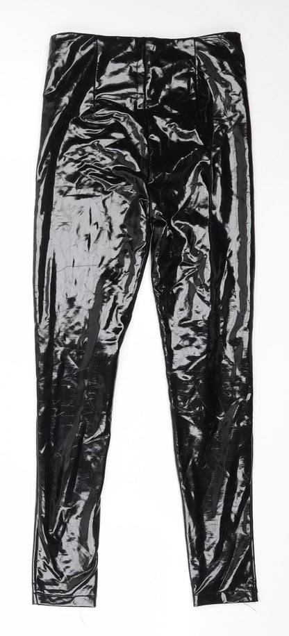 Vera & Lucy Womens Black  Polyester Capri Leggings Size S L27 in